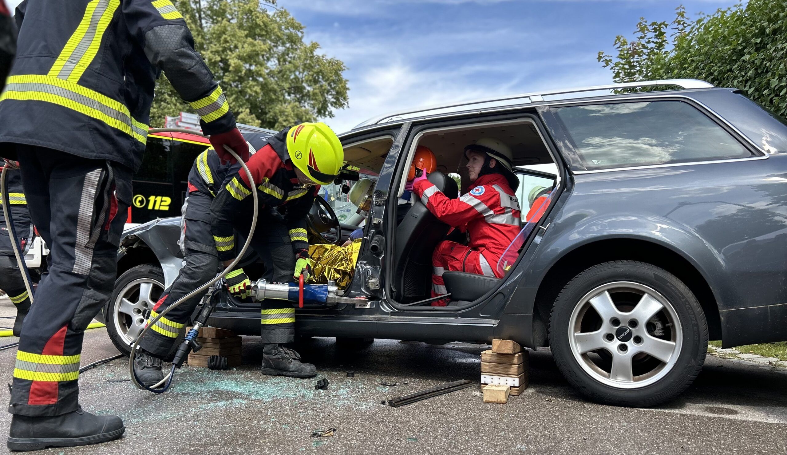 Technische Rettung Wasserwacht mit Feuerwehr Utting