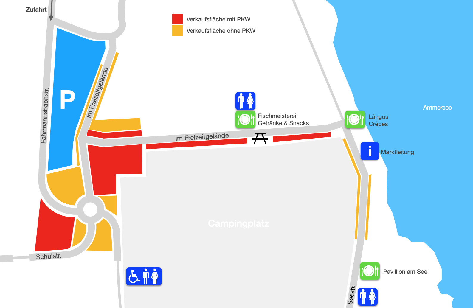 Übersichtsplan Flohmarkt Utting