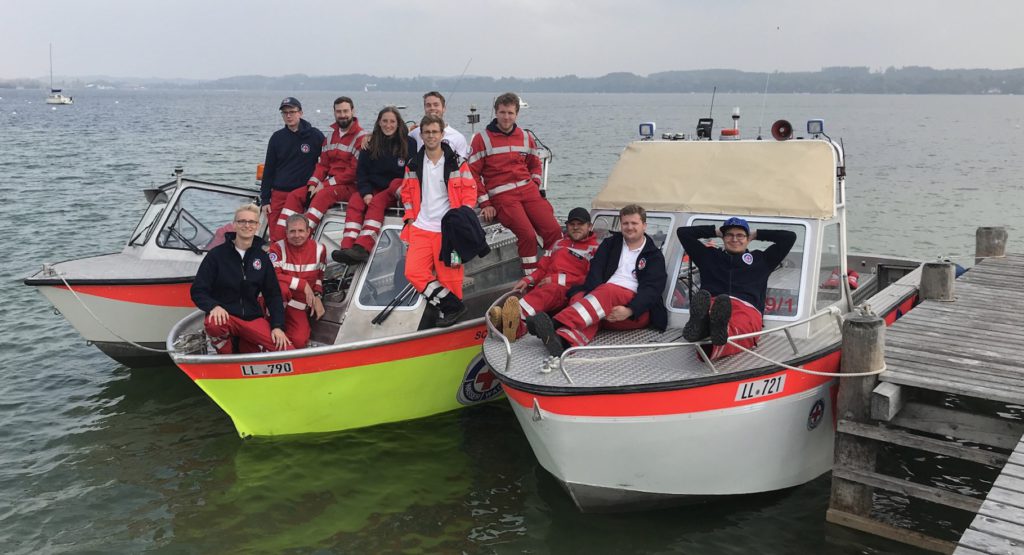 Die neuen Bootsführer der Wasserwacht Utting am Ammersee